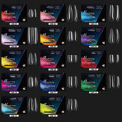 Arch-Shaped Transparent Nail Tips — Flawless, Seamless Salon-Quality Press-Ons