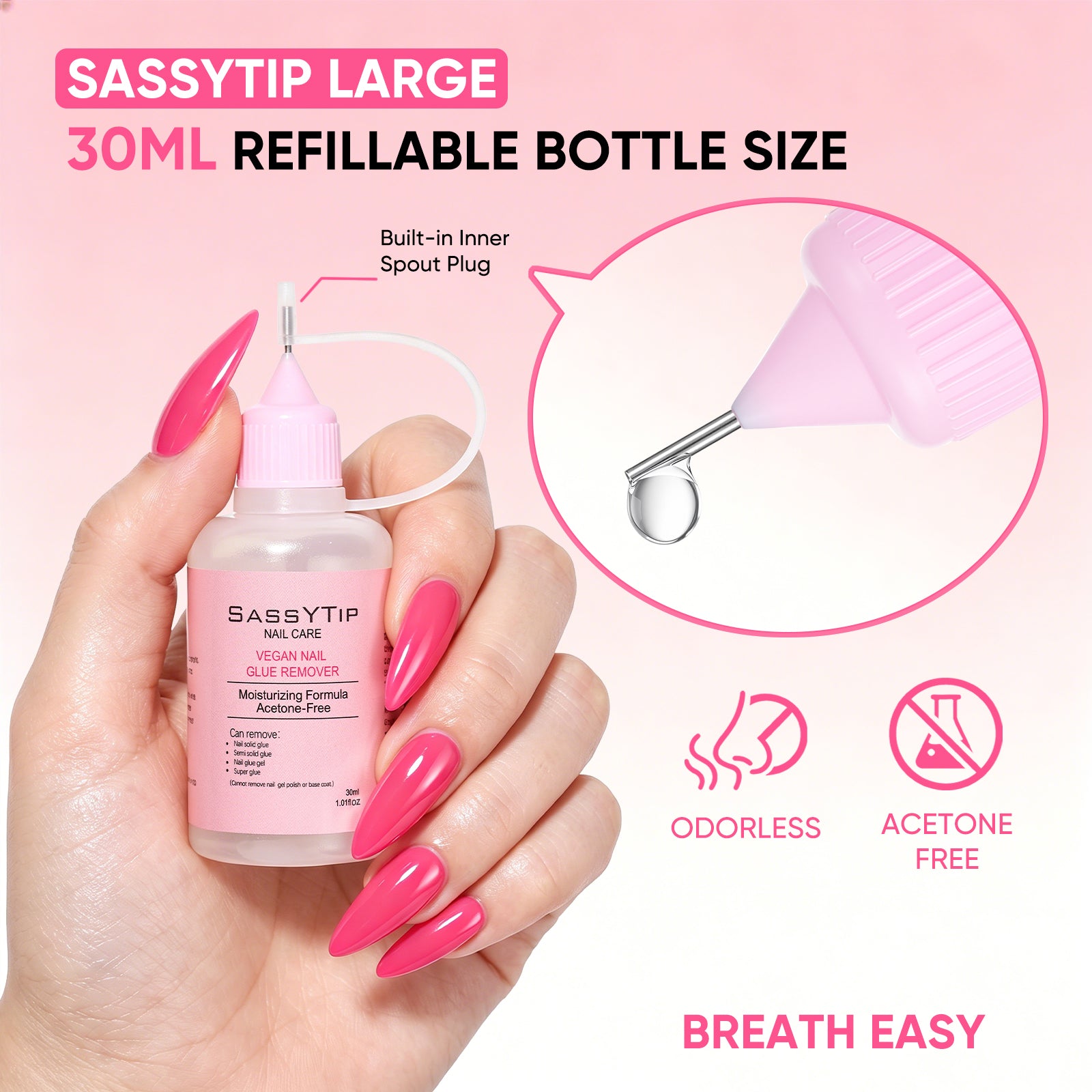 Vegan Nail Glue Remover, 30ml