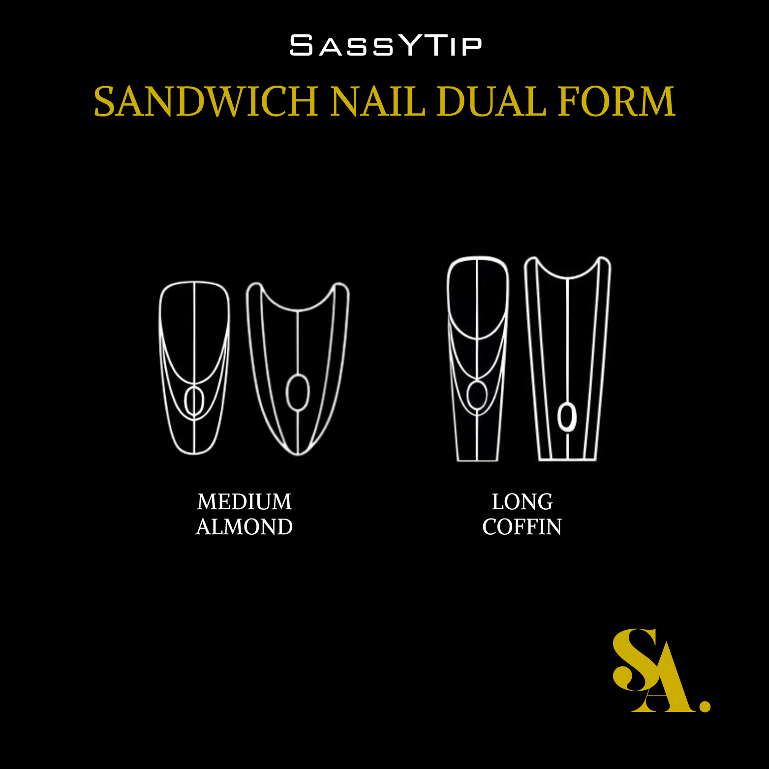Sandwich Nail Extensions-Dual Forms