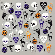Halloween 3D Embossed Nail Stickers