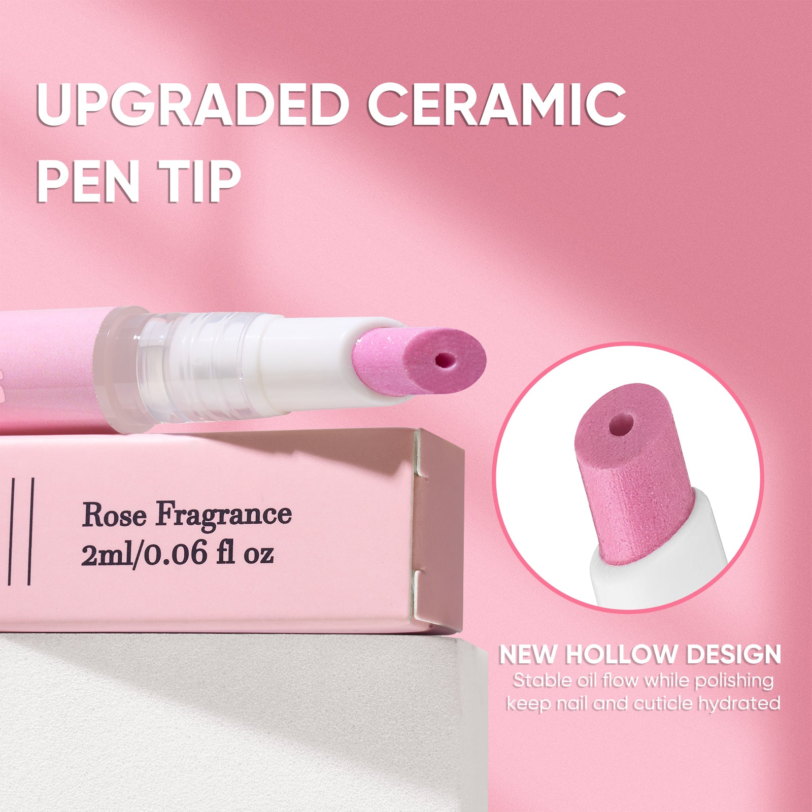 SassyTip Cuticle Pusher Pen 3.0, Rose