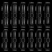 120pcs Dual-Form Nail Extension Kit — Scale Marked, No Paper Needed
