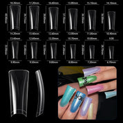 Duckbill Nail Tips Set - 504pcs Short/Medium Unique Shape Press-On Nails