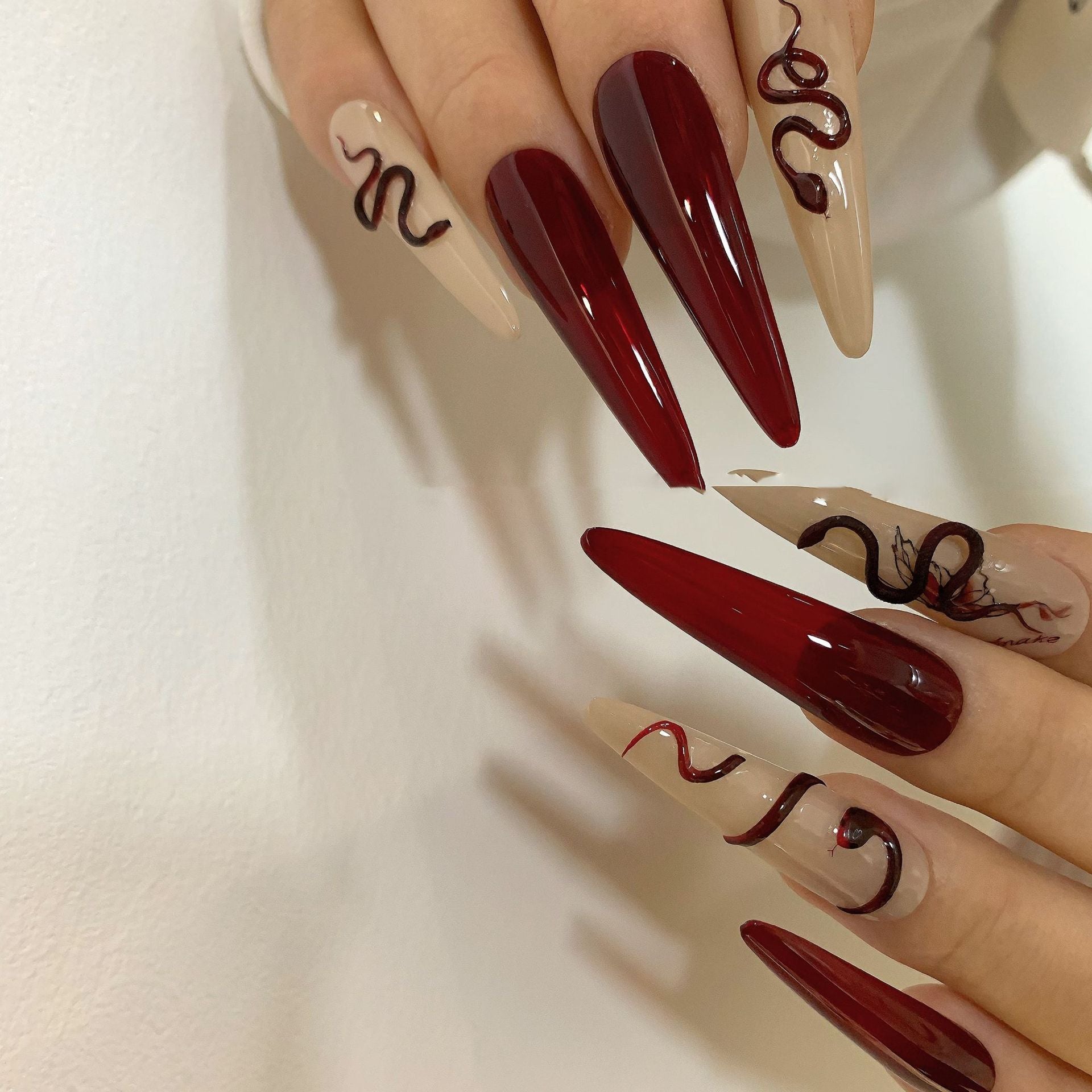 “Lucky Serpent” Vintage Luxe Nail Stickers