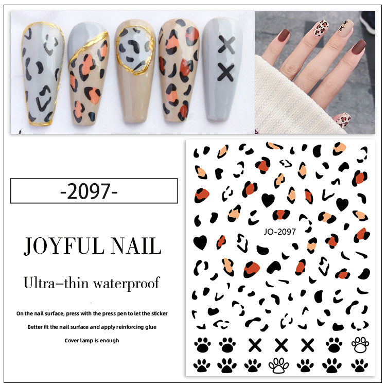 Leopard Print Nail Stickers