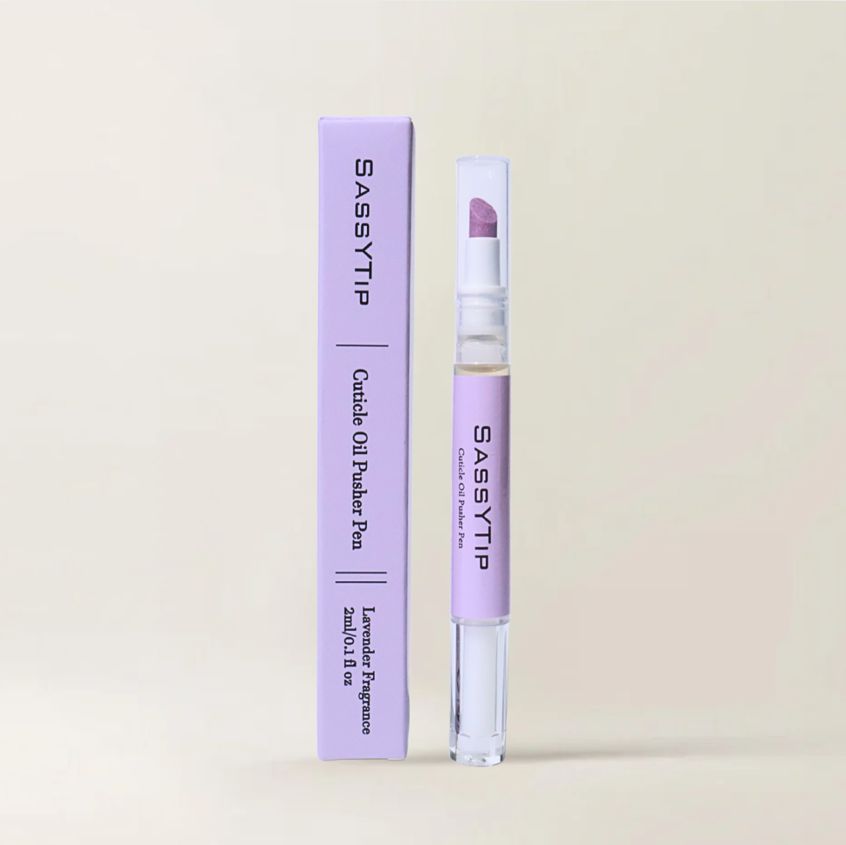 SassyTip Cuticle Pusher Pen 2.0, Lavender