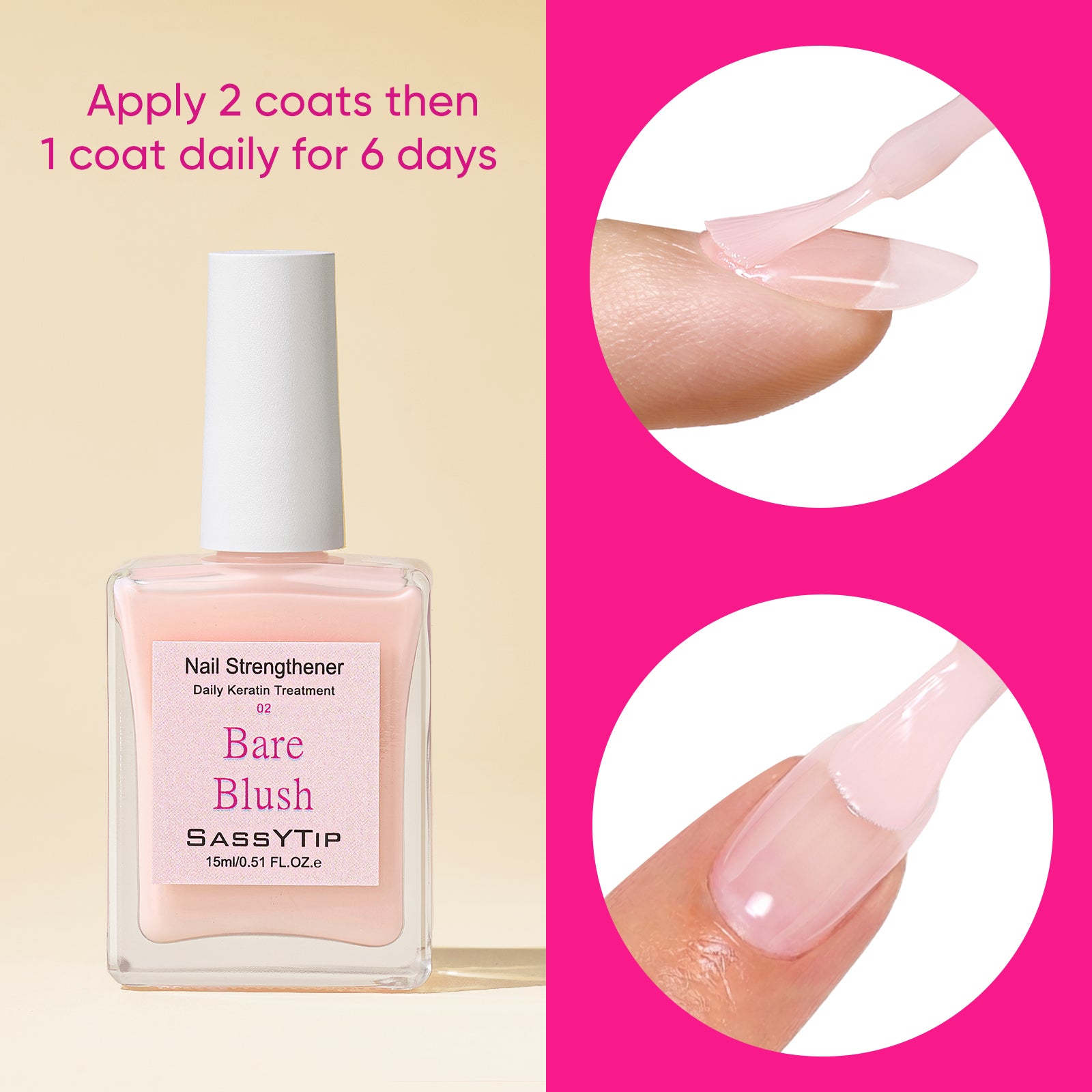 Keratin Nail Hardener 2-pack