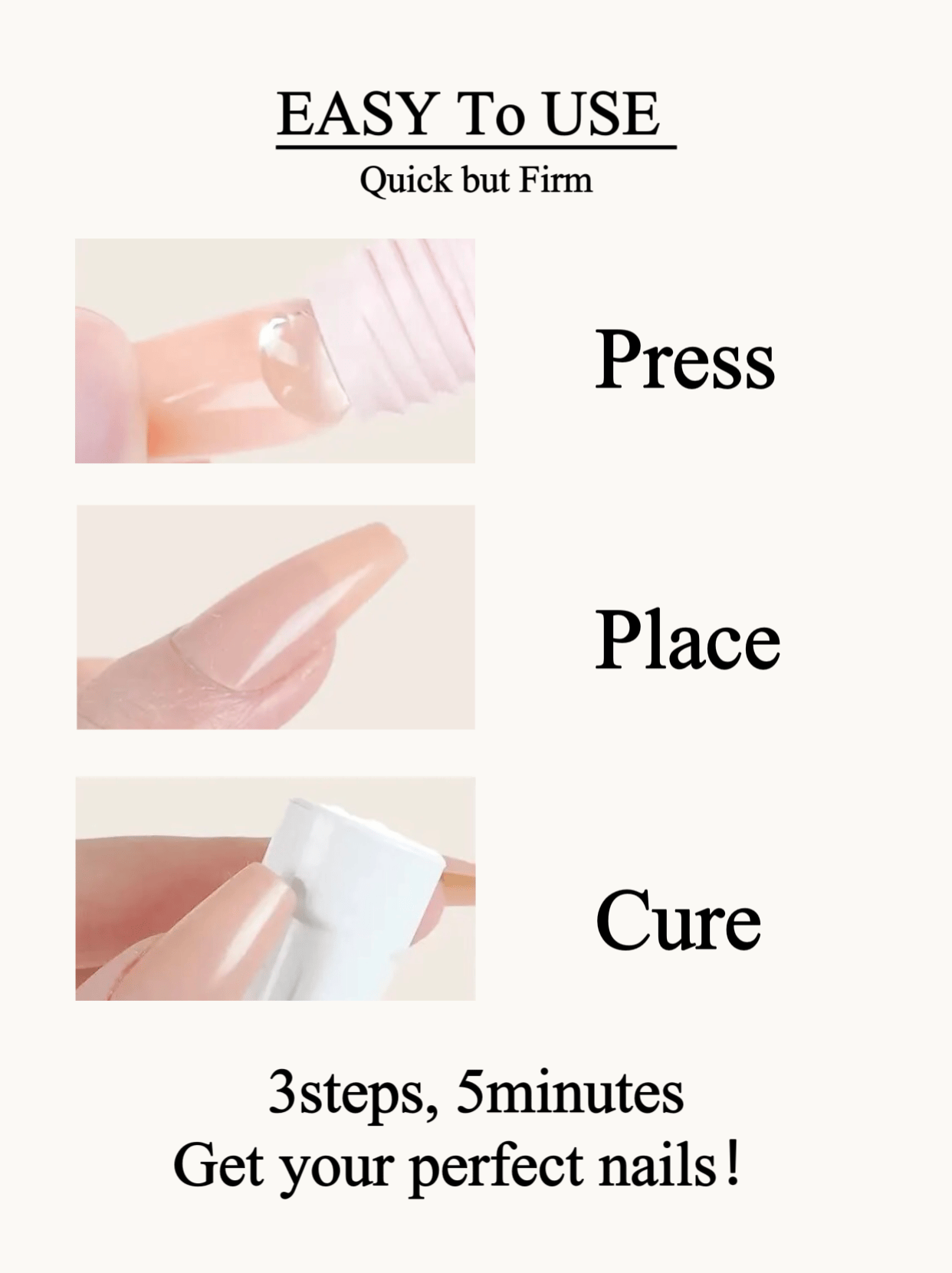 🎉Magic Solid Nail Glue Kit 3-In-1 Nail Art Kits