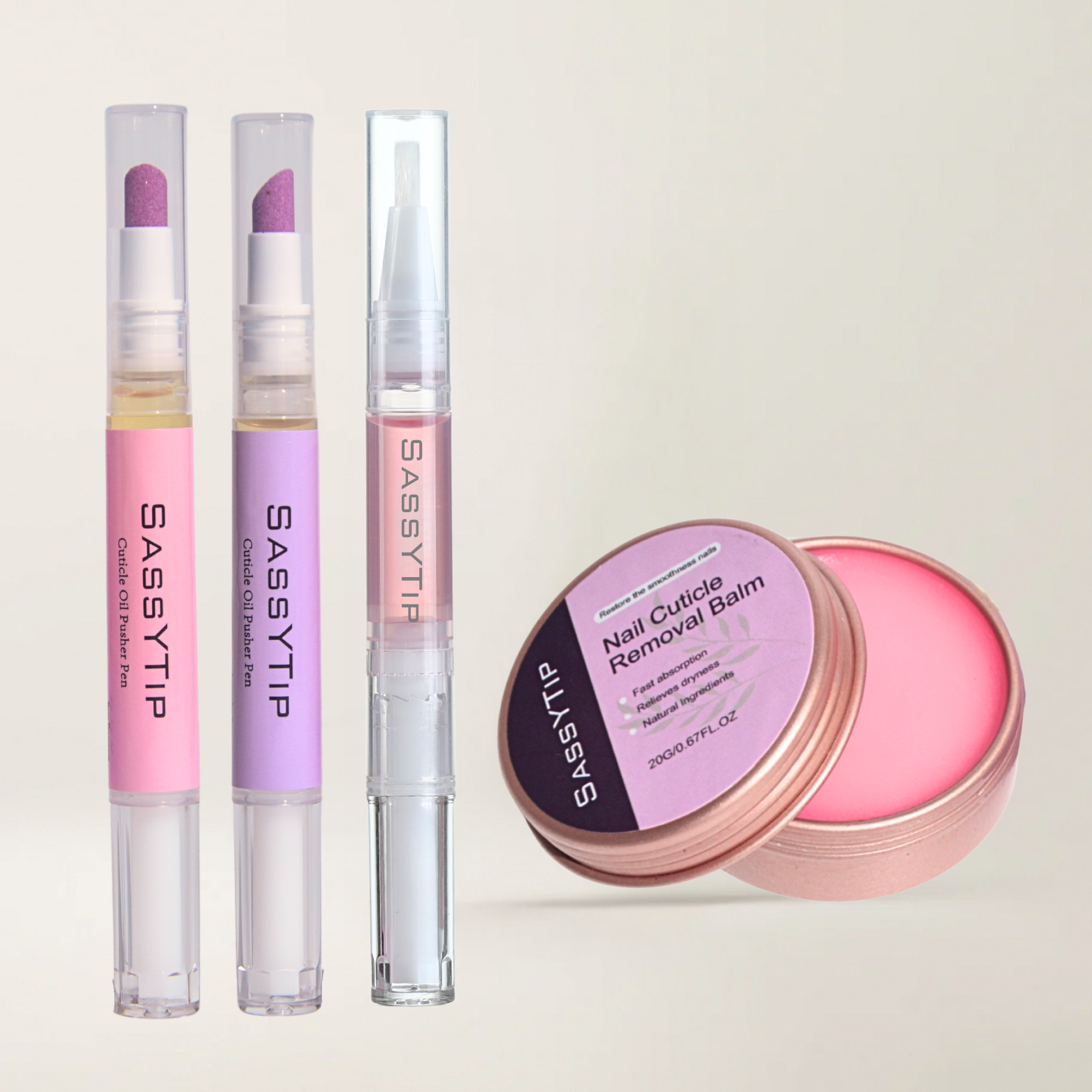 SassyTip Nail Care Trio – Smooth, Nourish, Restore