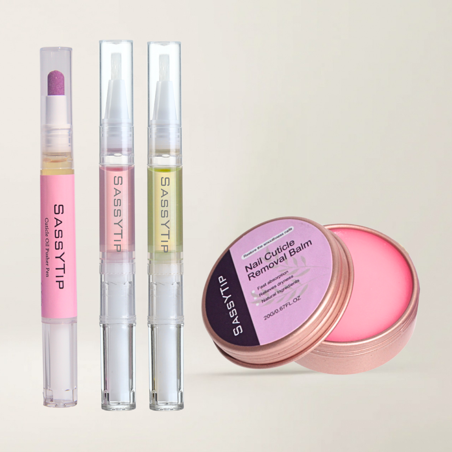 SassyTip Nail Care Trio – Smooth, Nourish, Restore