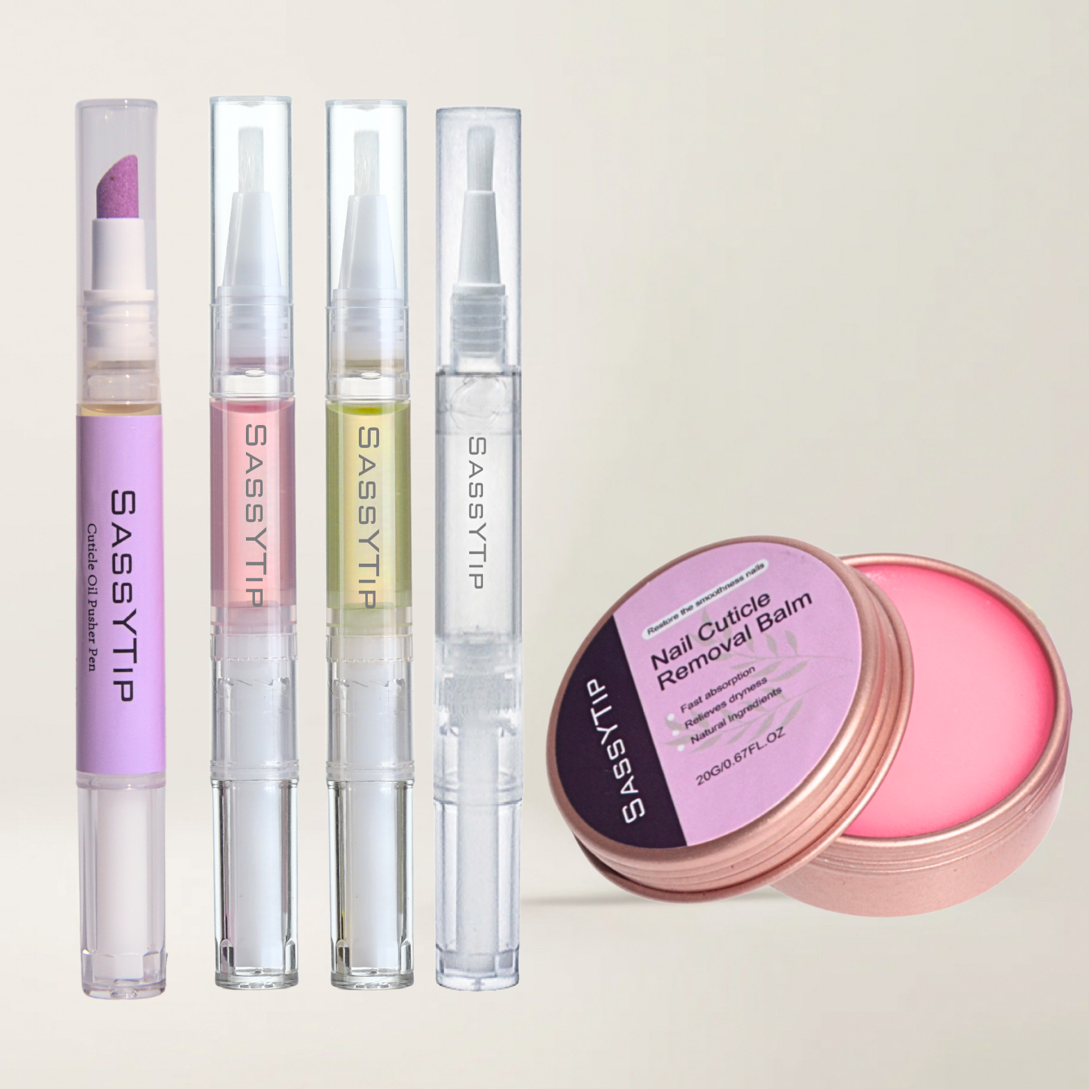 SassyTip Nail Care Trio – Smooth, Nourish, Restore