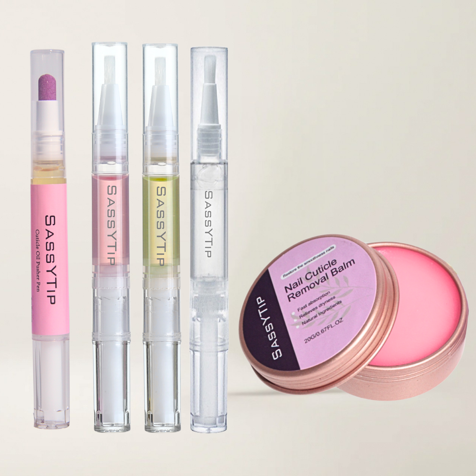 SassyTip Nail Care Trio – Smooth, Nourish, Restore