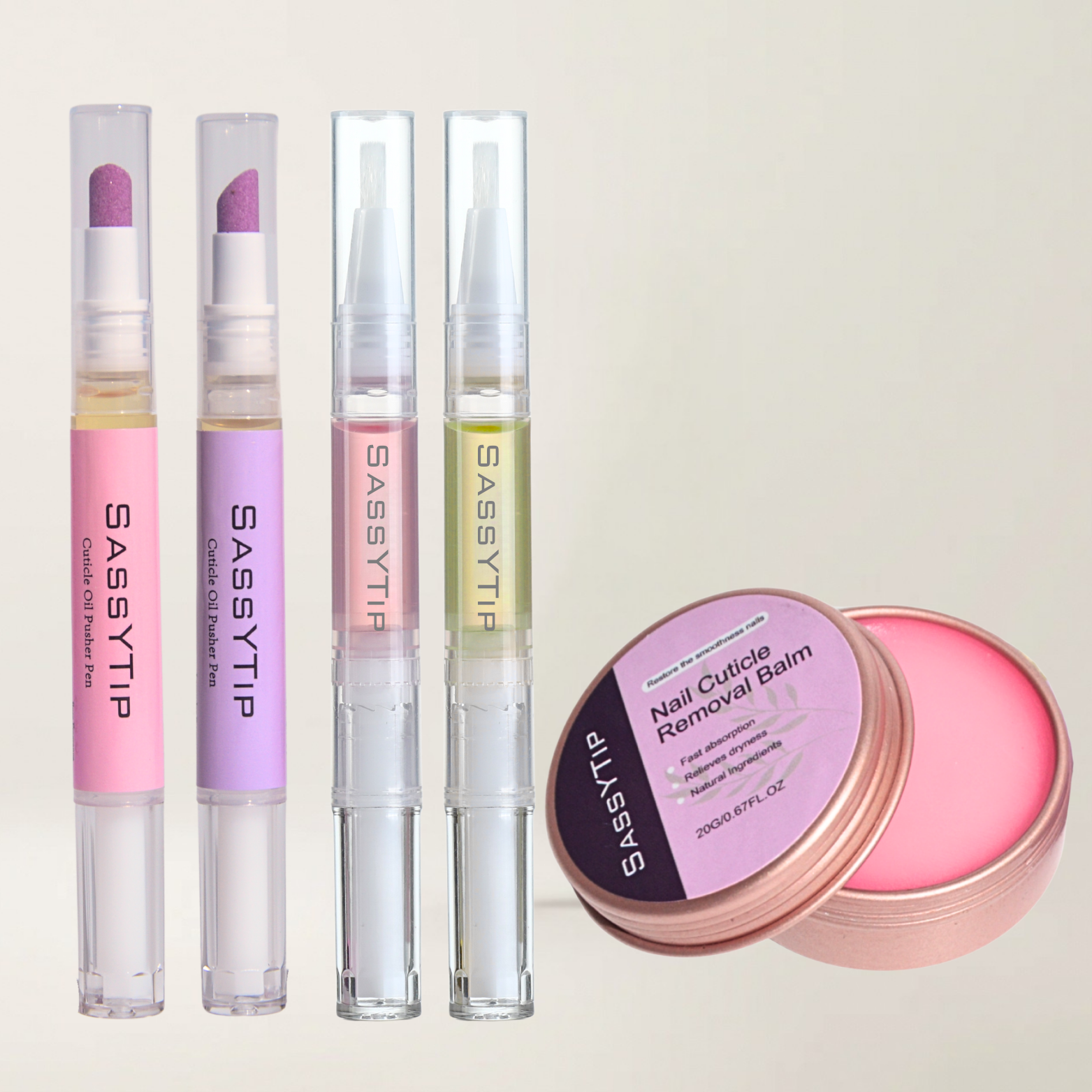 SassyTip Nail Care Trio – Smooth, Nourish, Restore