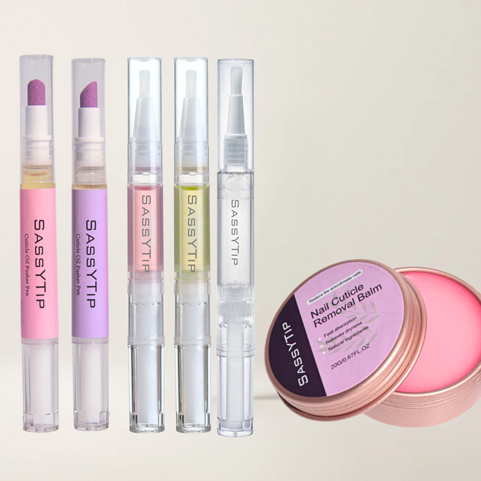 SassyTip Nail Care Trio – Smooth, Nourish, Restore