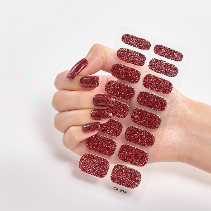 💅SEMICURED UV GEL NAIL STICKERS KIT
