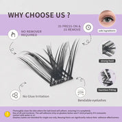 Newest 7 Lash Styles | 3s Self-Adhesive Kit | Buy 1 Get Lash Remover Free