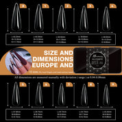 Shaped Transparent Nail Tips — Seamless Salon-Quality Press-Ons