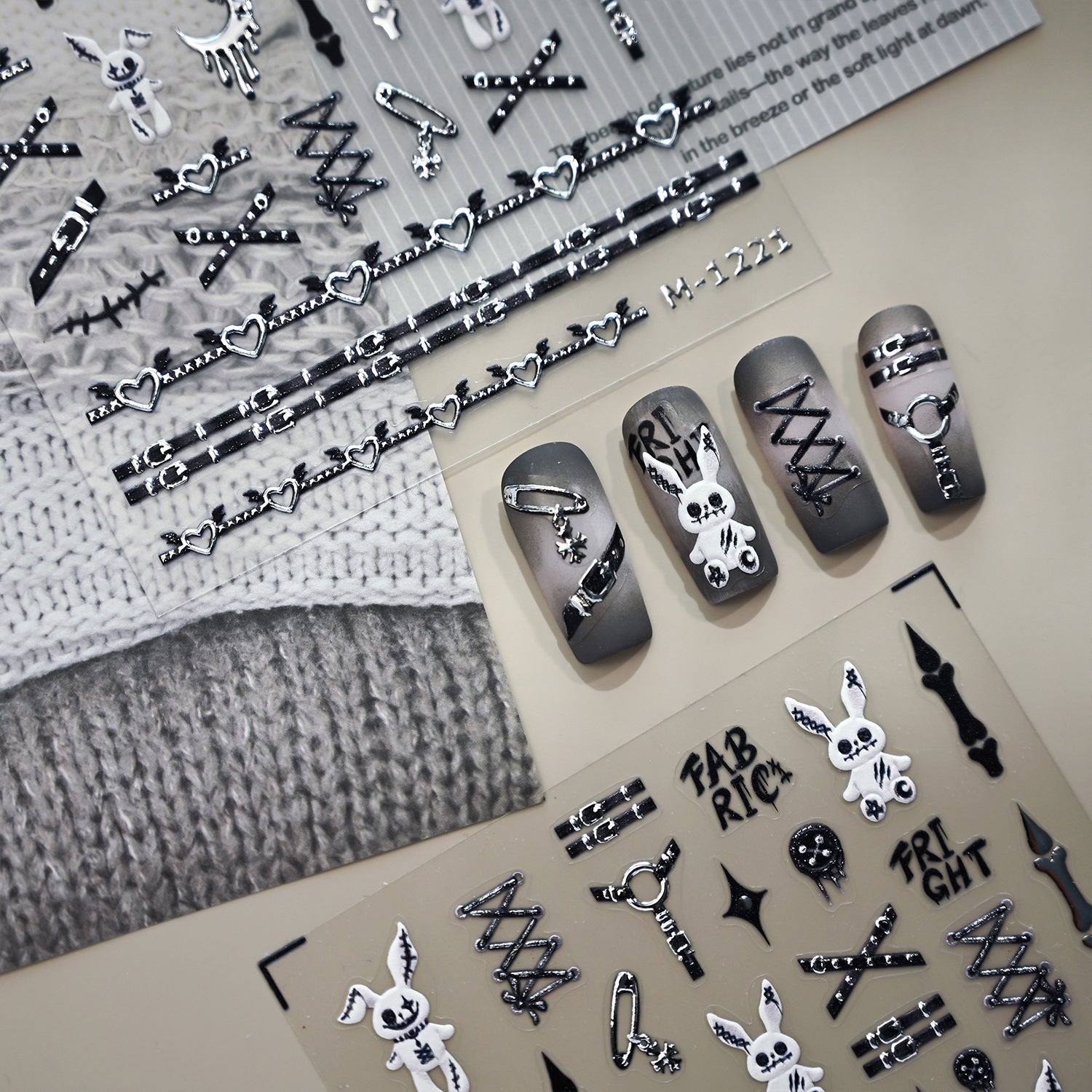 Halloween Nail Stickers – Dark Glam Collection