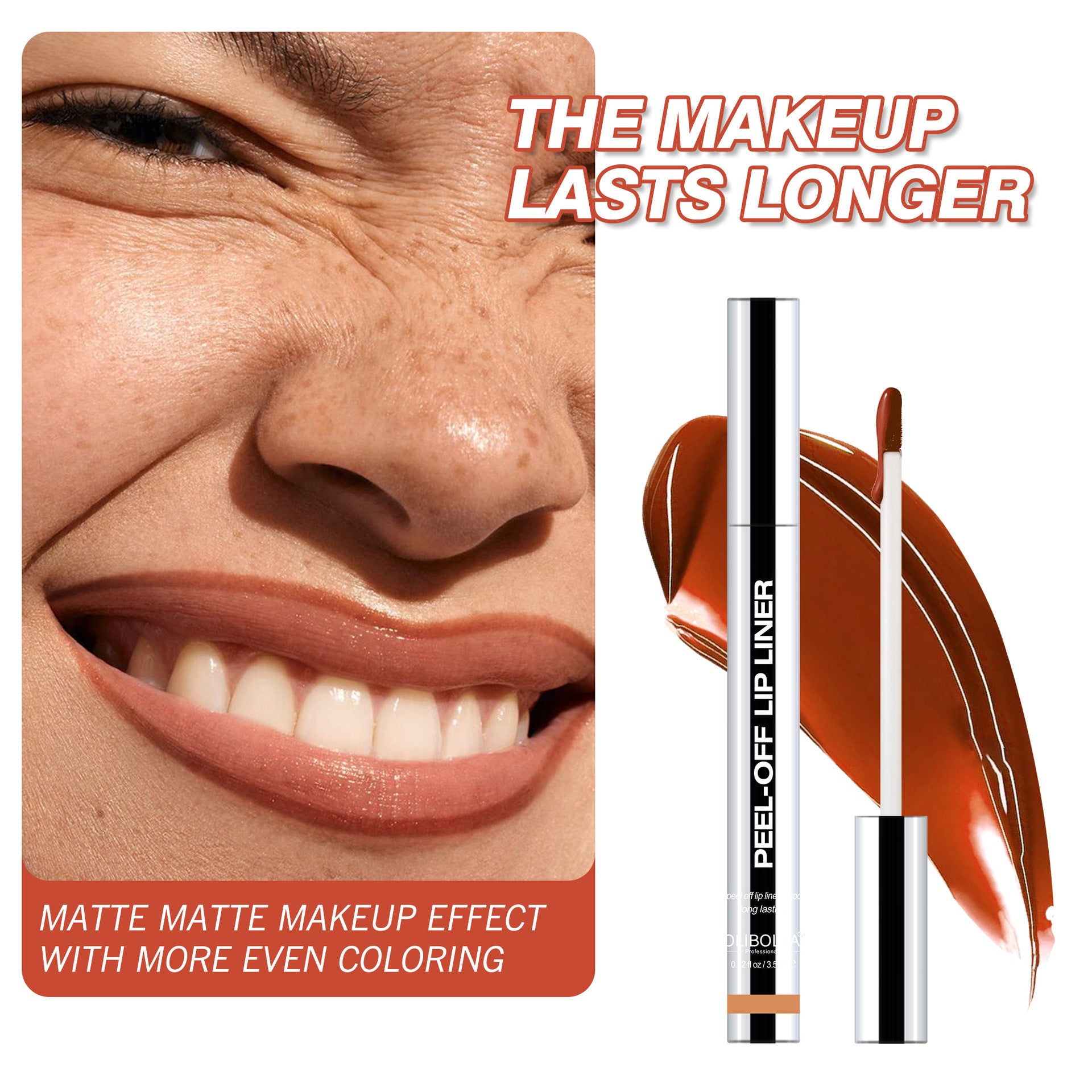 Waterproof Peel-Off Lip Liner — Long Lasting