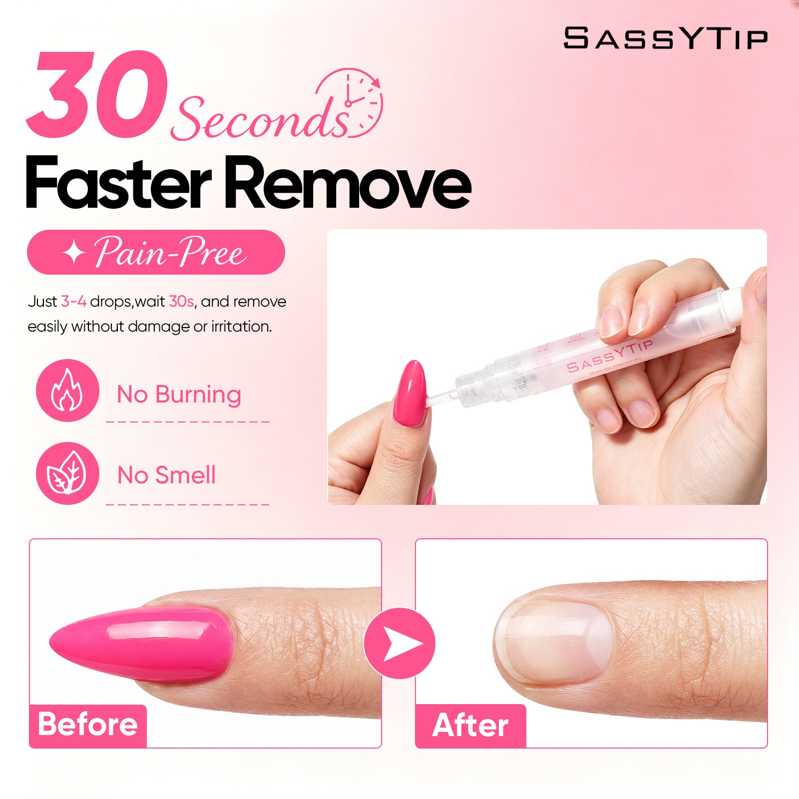 Vegan Nail Glue Remover Pen, 6.5ml