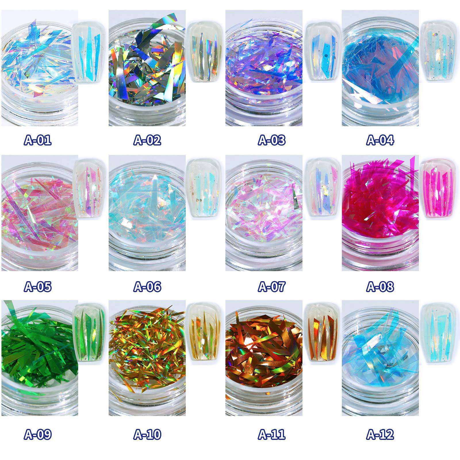 Laser Glass Nail Foil