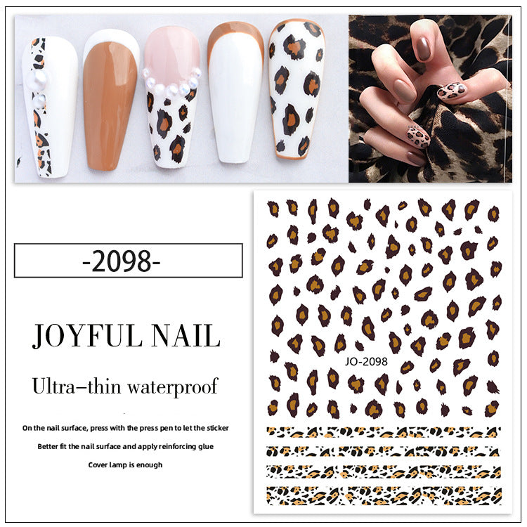 Leopard Print Nail Stickers