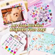 🎀 2-in-1 Sticker Book Bonanza | 48 Sheets, 3200+ Pcs Cute Mini Deco Stickers