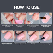 150PCS Toe Nail Extension Forms with Scale — Fast, Precise, Salon-Perfect Nails
