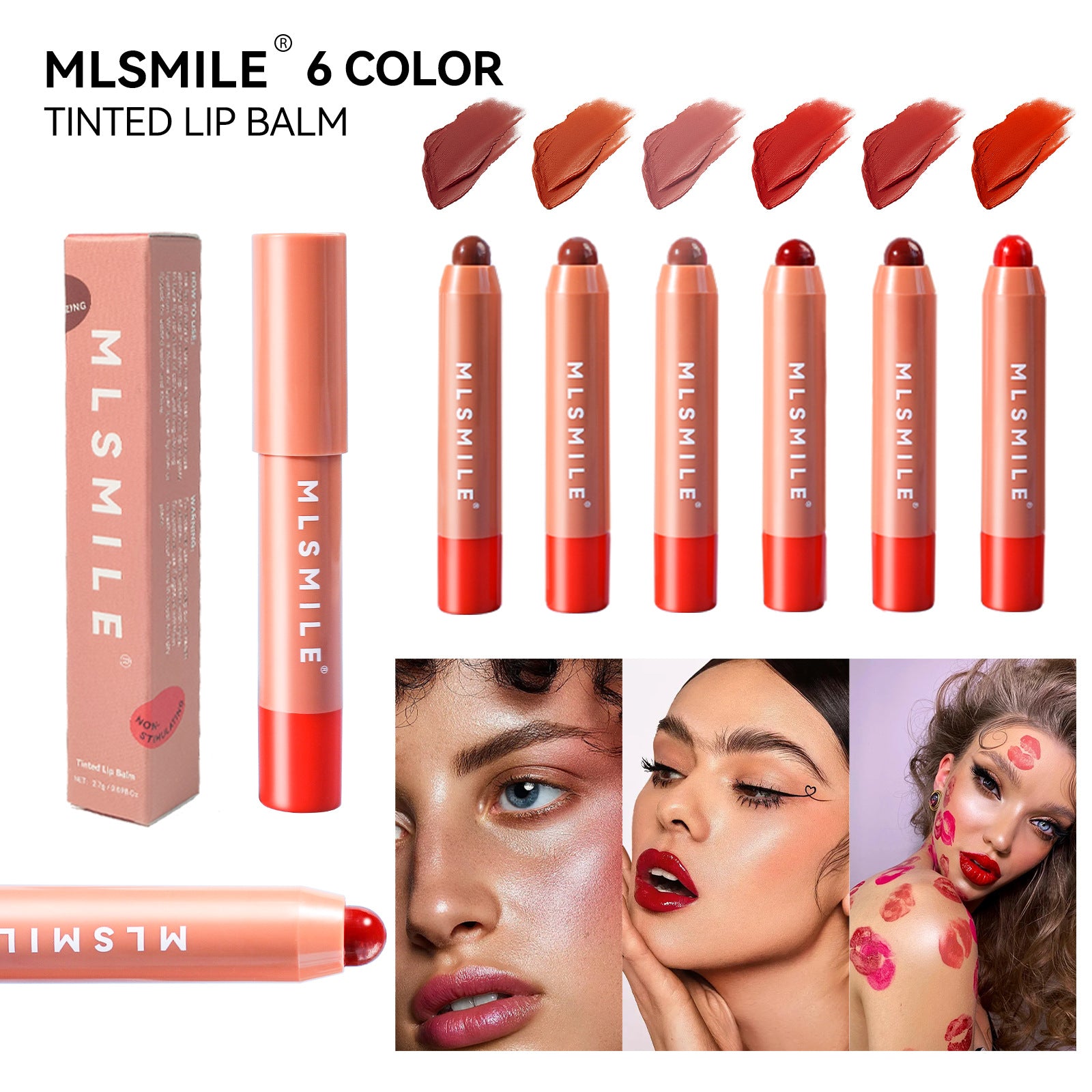 💋 6-in-1 Lip & Cheek Balm Stick – Moisturizing, Long-Lasting Color for Lips & Face