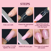 120pcs Dual-Form Nail Extension Kit — Scale Marked, No Paper Needed