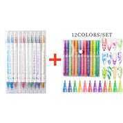 12-Color Nail Art Pen Set - DIY Nail Design Brush Kit for Drawing, Lining & Dotting