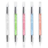 5 Pcs Dual-Tipped Silicone Nail Art Pens – Sculpting & Drawing Tools