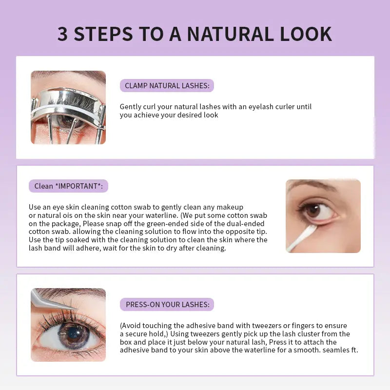 Newest 7 Lash Styles | 3s Self-Adhesive Kit | Buy 1 Get Lash Remover Free
