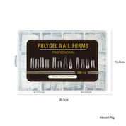 Halloween Mixed Nail Extension Forms — 12 Patterns Including Snake Print, Full-Cover Crystal Nail Molds