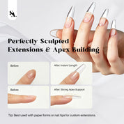 SASSYTIP Clear Builder Hard Gel