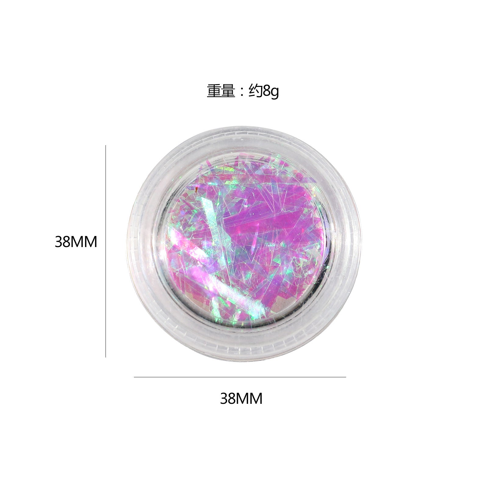 Laser Glass Nail Foil