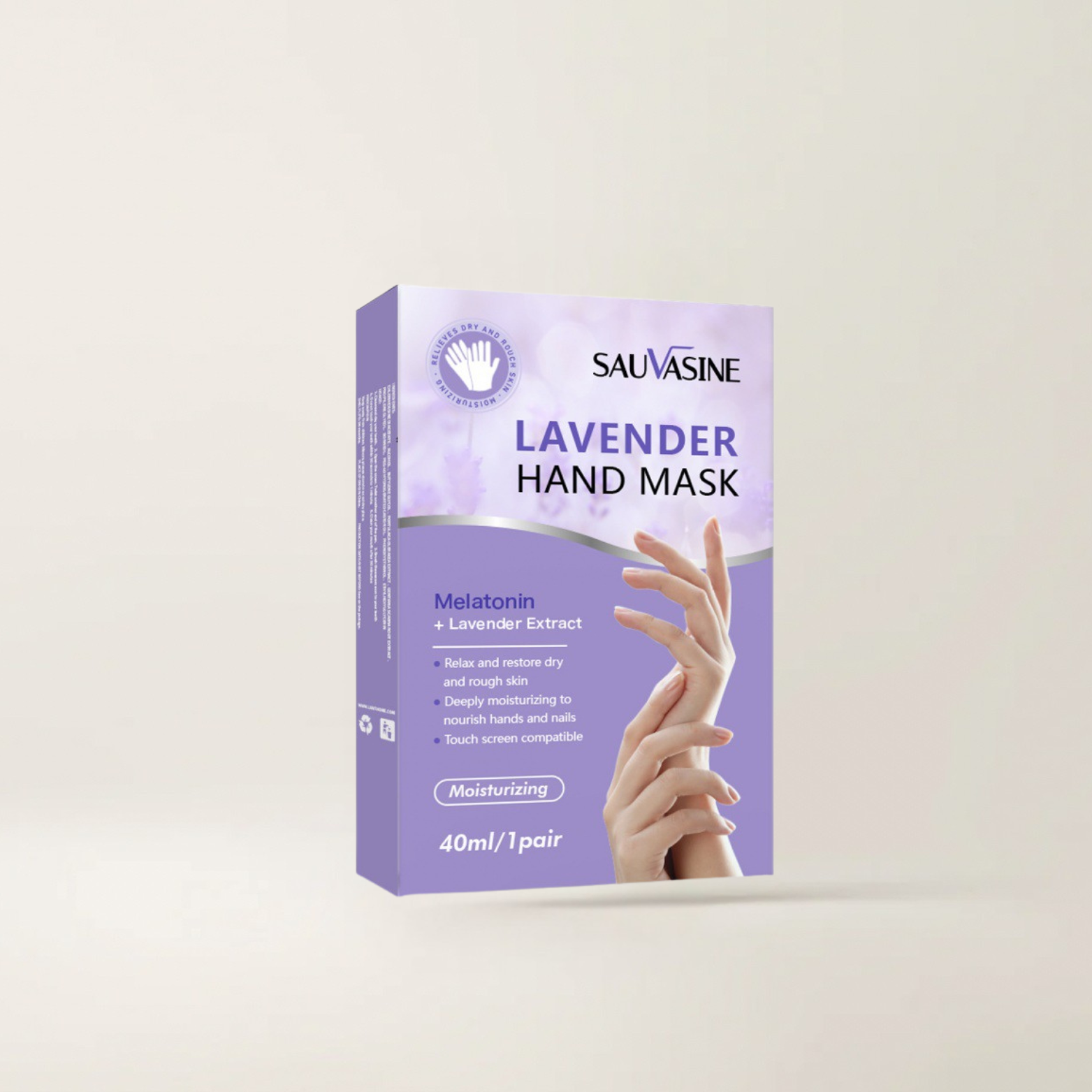 SAUVASINE Lavender Moisturizing Hand Mask – Nourish & Revitalize Rough Hands