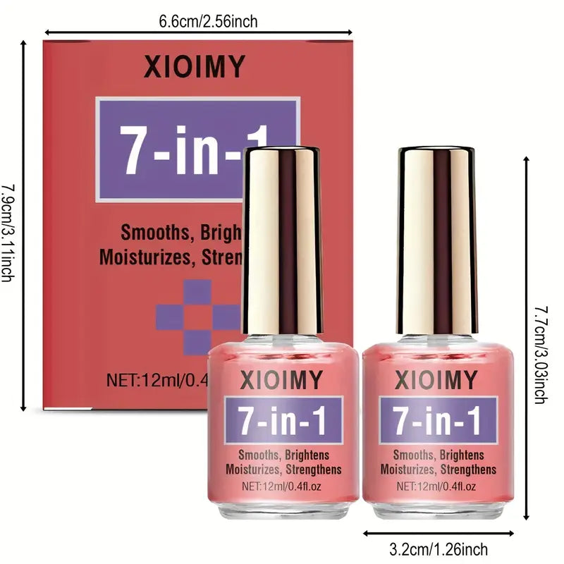 2-Pack Pink Nail Hardener | 0.41 oz Each | Natural Sheer Pink with Strengthening & Shine