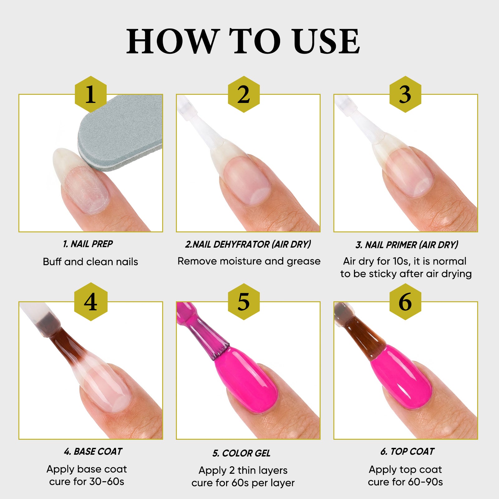 SassyTip Acid Free HEMA TPO Free Nail Dehydrator and Primer Set