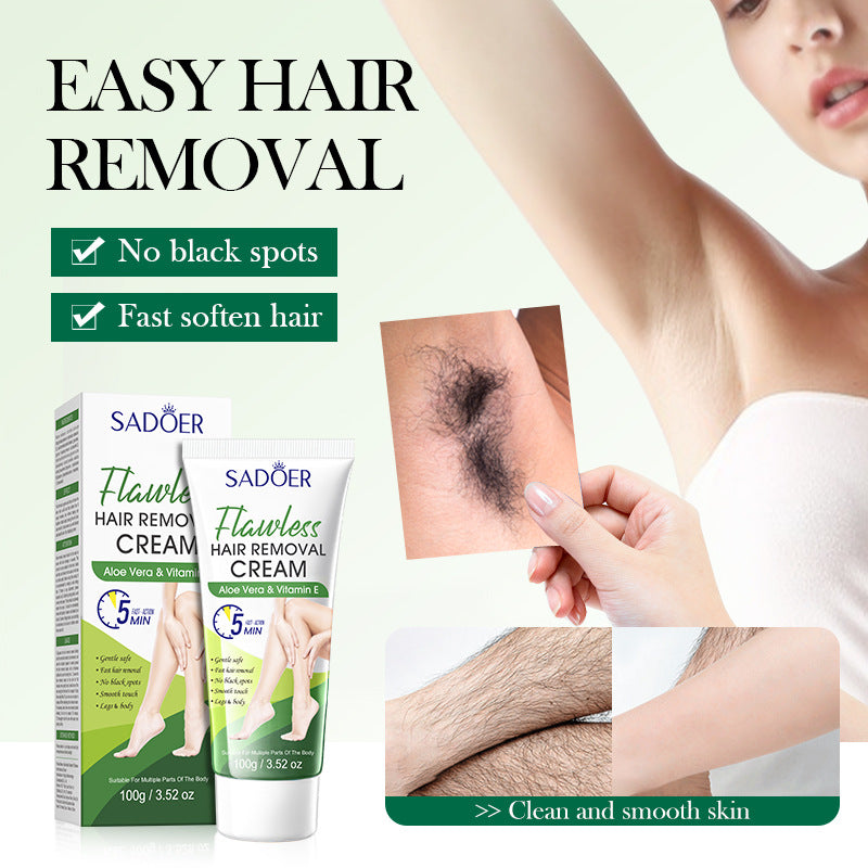 SADOER Aloe Vera VE Hair Removal Cream – Flawless, Gentle & Irritation-Free