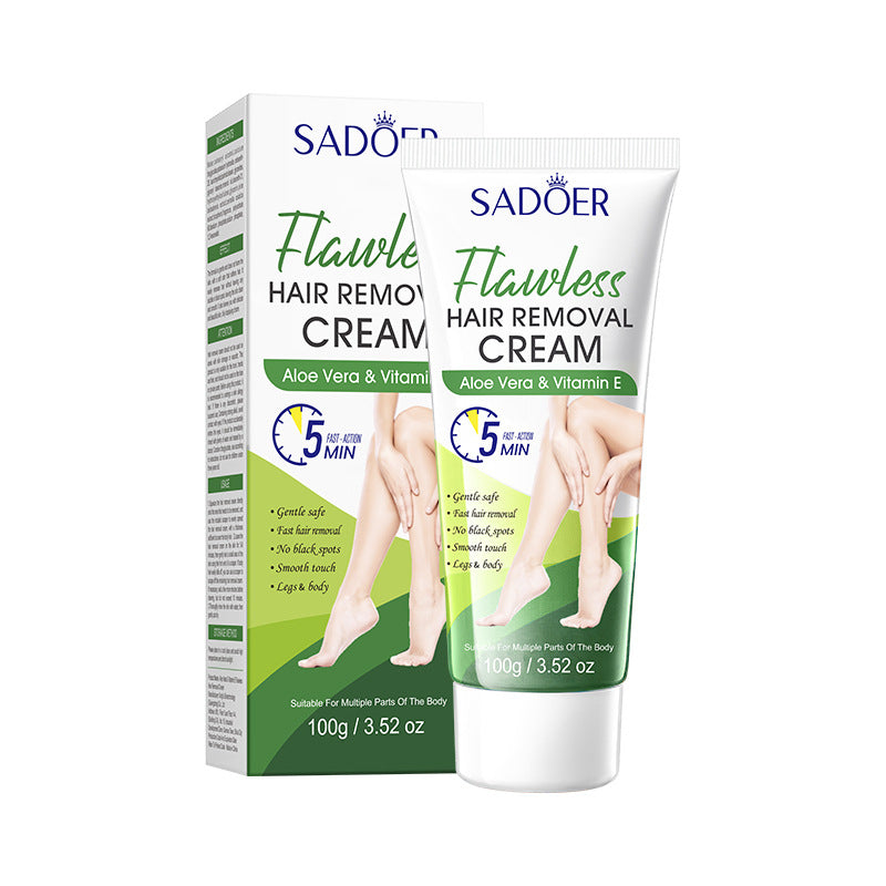 SADOER Aloe Vera VE Hair Removal Cream – Flawless, Gentle & Irritation-Free