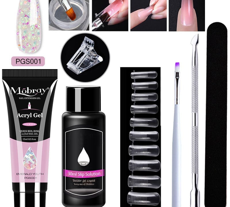 Poly Gel Nail Extension Kit