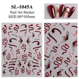 “Lucky Serpent” Vintage Luxe Nail Stickers