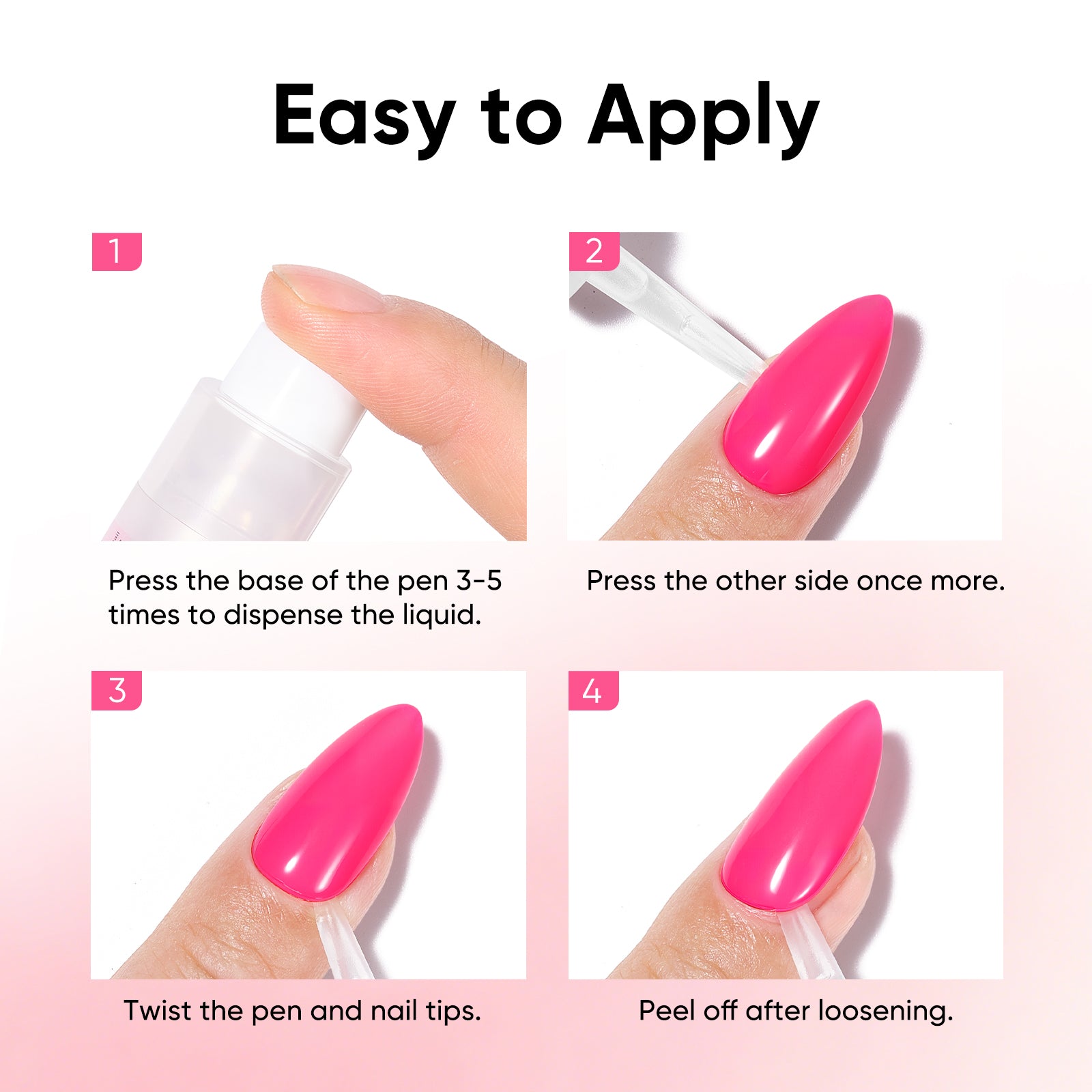 Vegan Nail Glue Remover Pen, 6.5ml