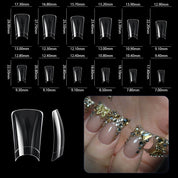 Duckbill Nail Tips Set - 504pcs Short/Medium Unique Shape Press-On Nails