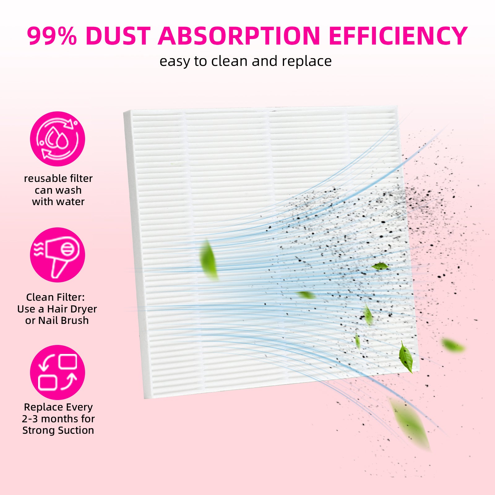 D&Z Pro Nail Dust Collector DZ20, US Plug