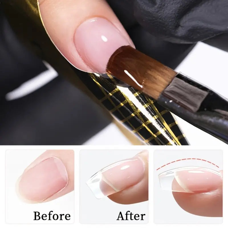 AWStorG 100g Semi-Permanent Nail Extension Gel - Creamy Transparent Nude | Hard Gel Formula | Perfect for French Manicure & Nail Art