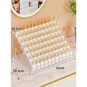Multi-Layer Nail Polish Display Stand - Acrylic Organizer for Gel Polishes & Nail Art Tools