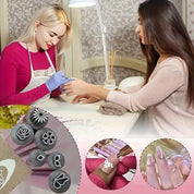 15-Piece Nail Art Stamping Kit – Floral Designs for DIY Precision Manicures