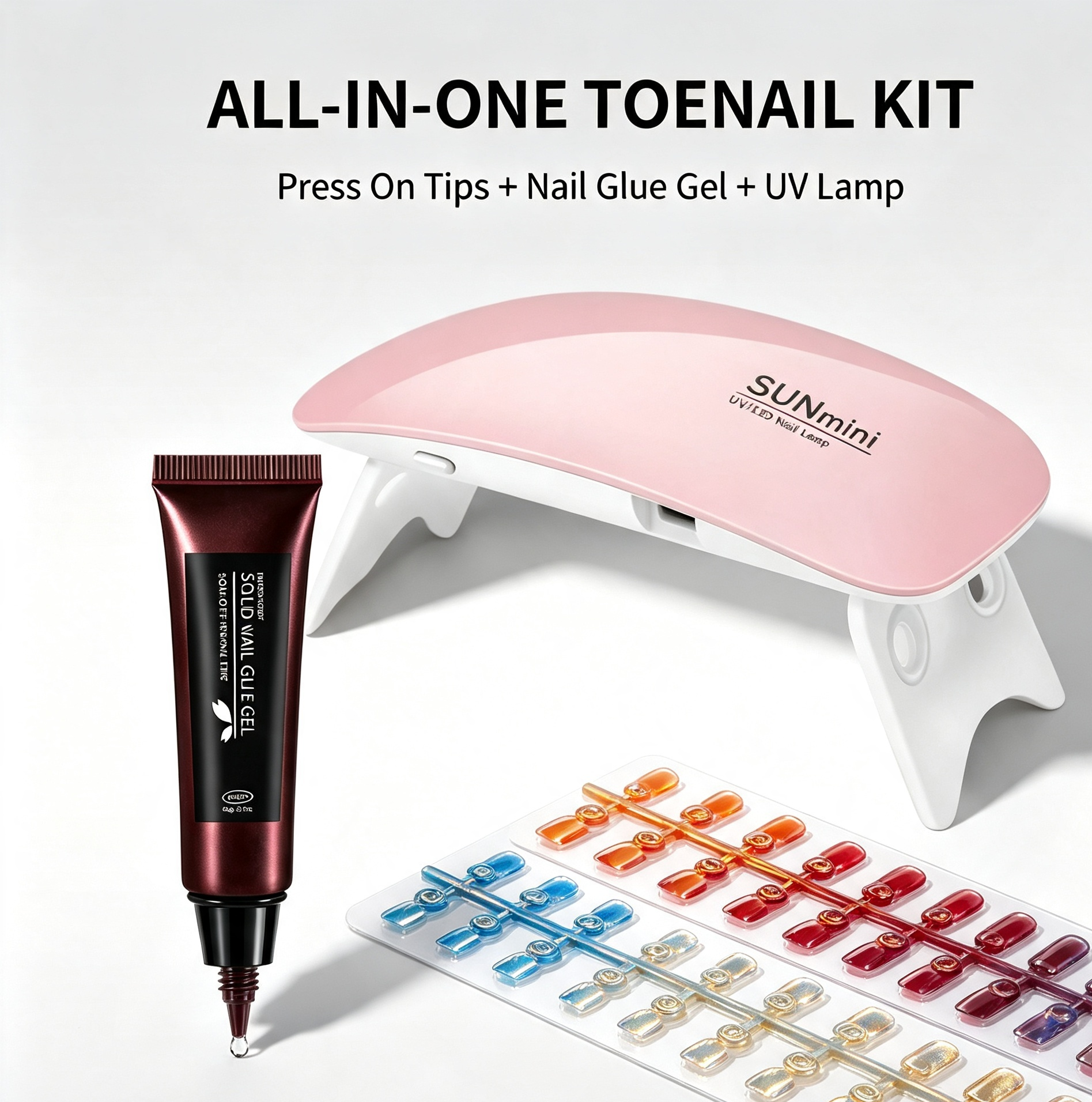 Electroplated Toenail Set – Pre-sized S/M/L
